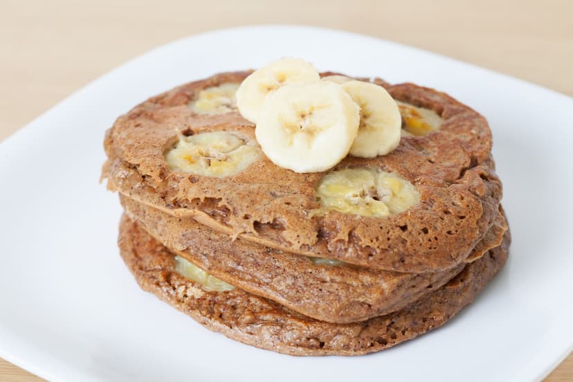 hot cakes de avena y plátano