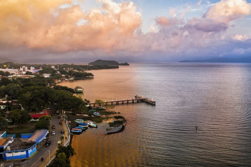 Hermosa playa en Catemaco, Veracruz