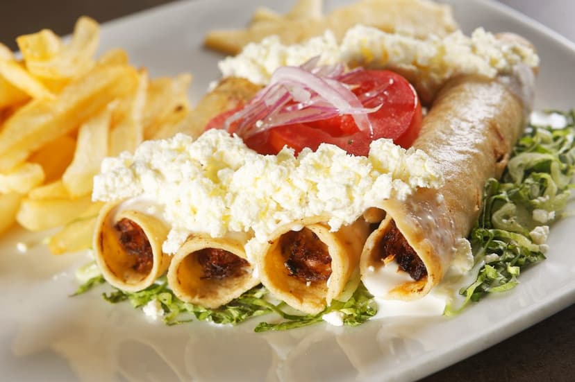 tacos dorados de papa