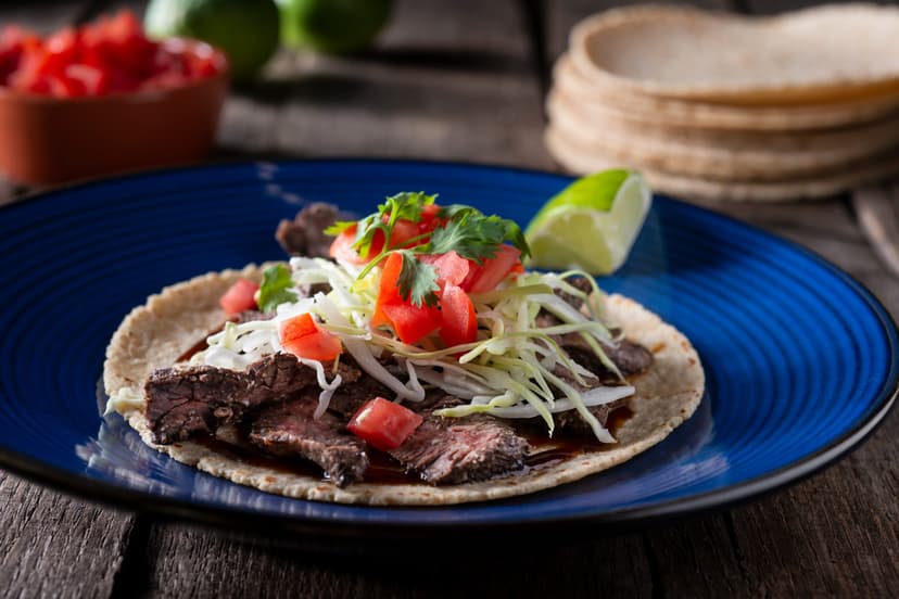 Tacos de arrachera para el antojo