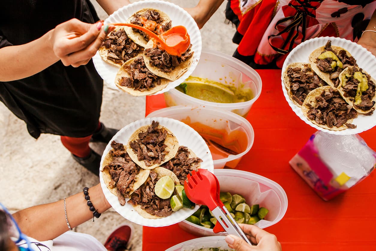 ¡Qué ricos son los tacos de machitos!