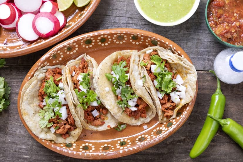 Tacos de longaniza con verduras