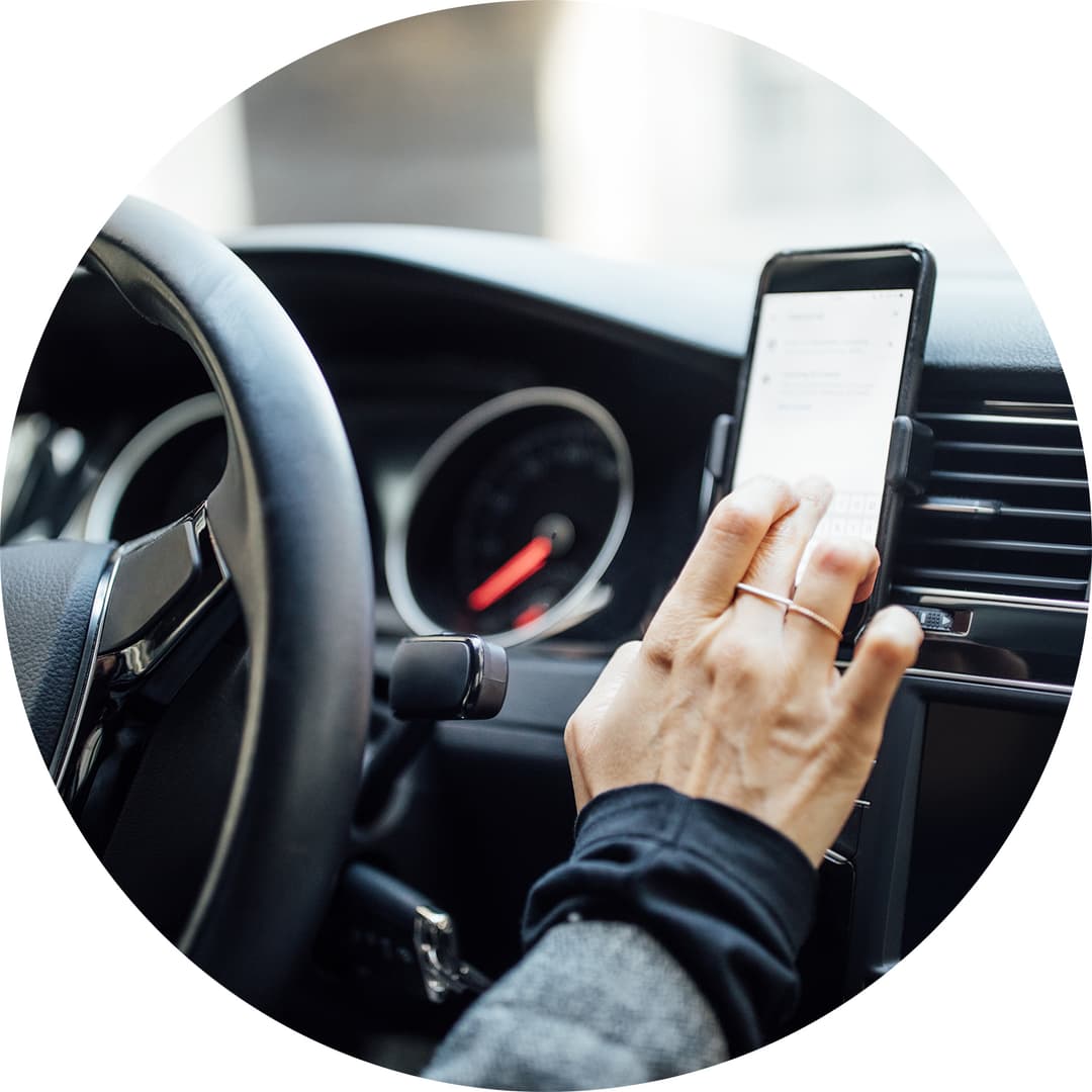 Conductor DiDi en su app