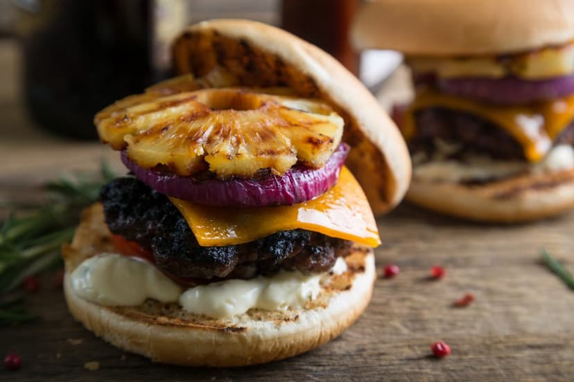 hamburguesa hawaiana