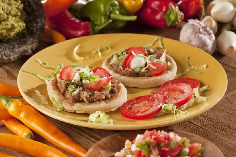 sopes veganos mexicanos