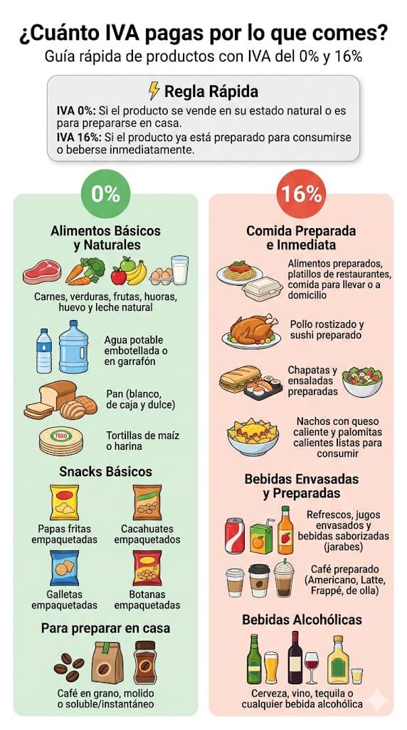 Retención de IVA - ¿Cuánto IVA pagas por lo que comes?