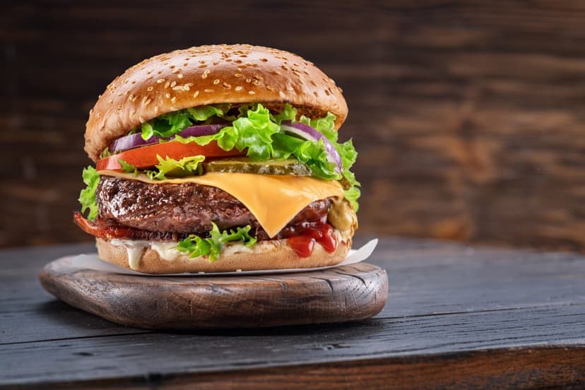 Hamburguesa con vegetales