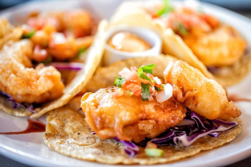 Tipos de tacos de camarón