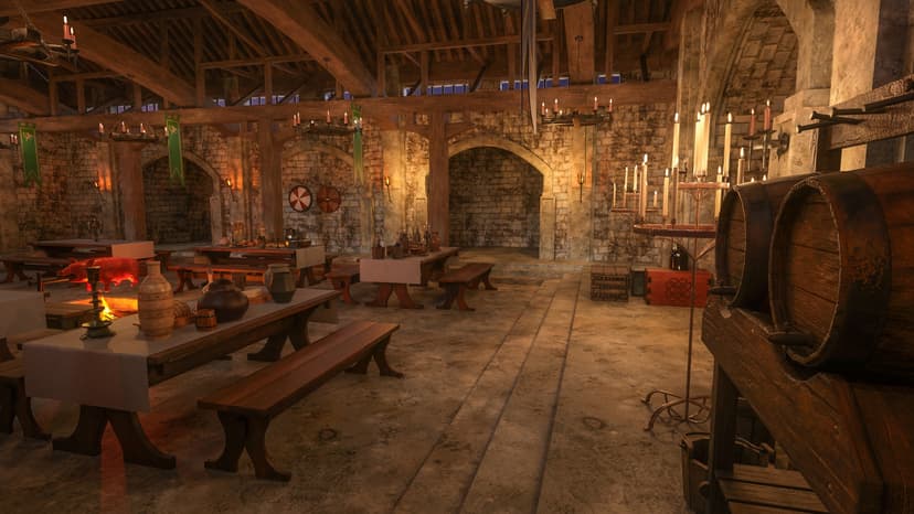 Restaurante estilo medieval