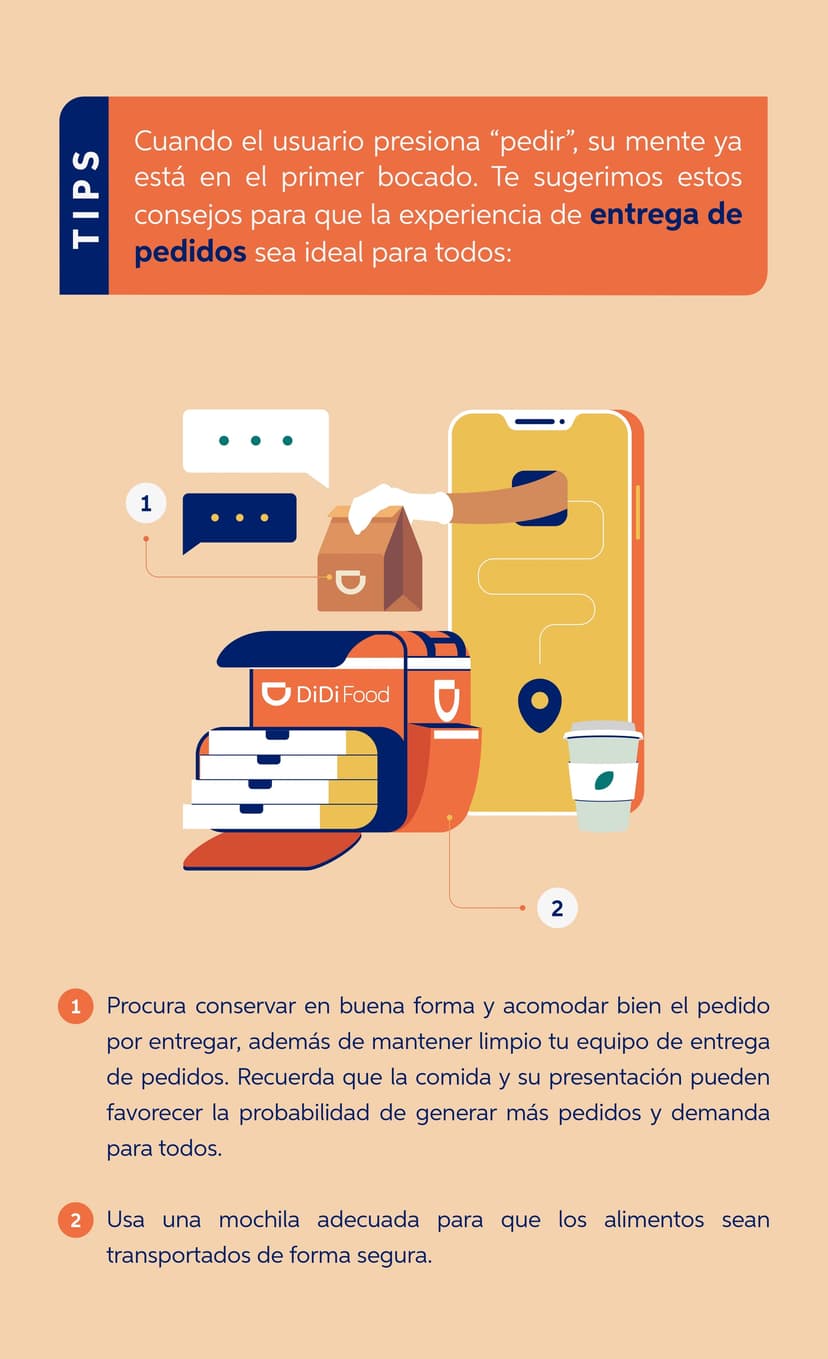 consejos de entrega de pedidos para repartidores