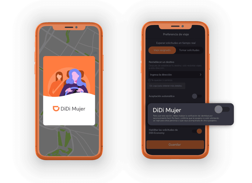 diid mujer driver app