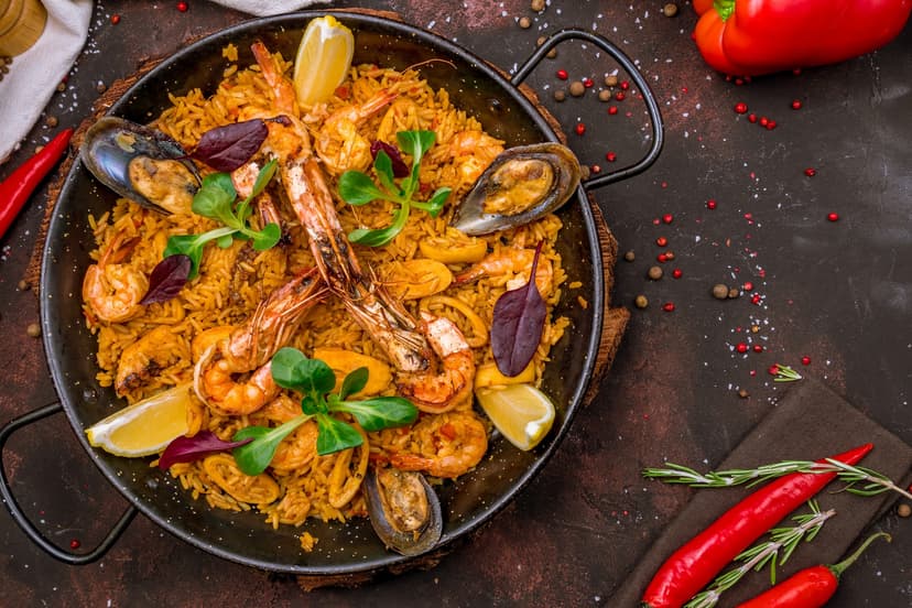 Paella de mariscos