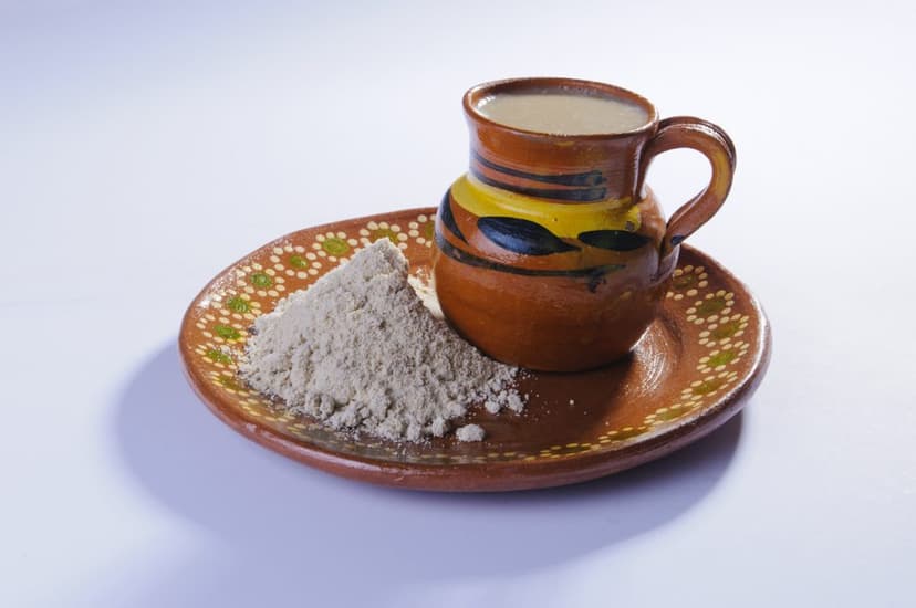 Atole de pinole mexicano